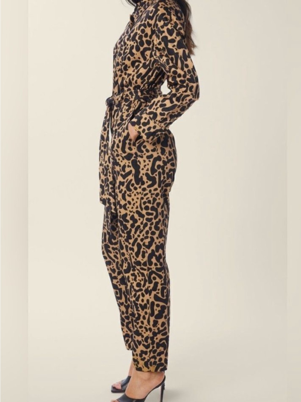 Lita by Ciara 🌹Leopard Print Jumpsuit in Tan and Black